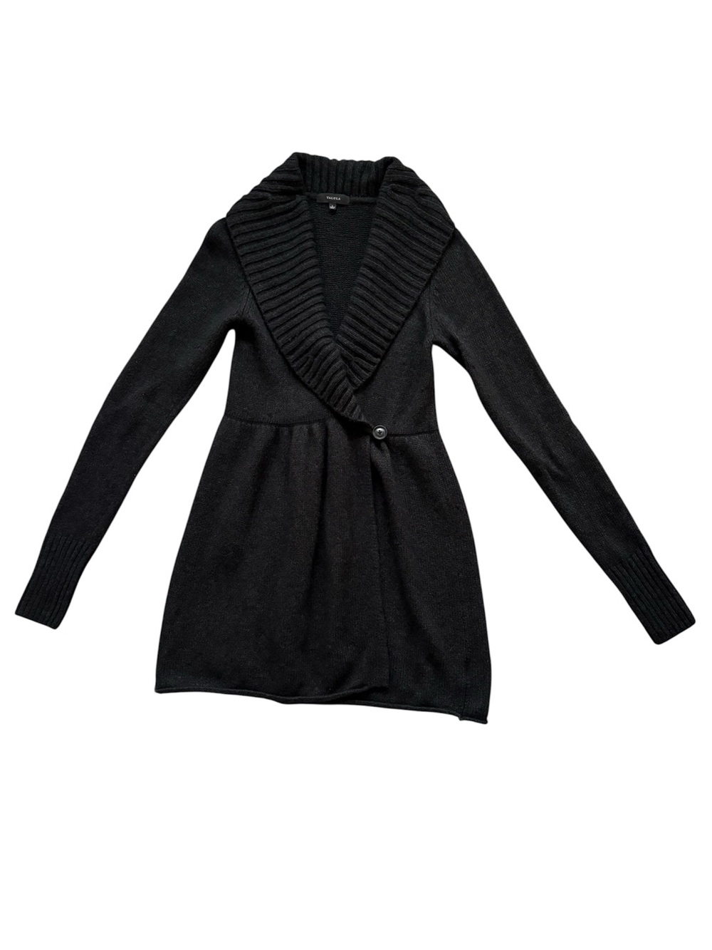 Aritzia Talula women's cardigan sweater dark grey size M/L cashmere angora blend - Picture 2 of 7